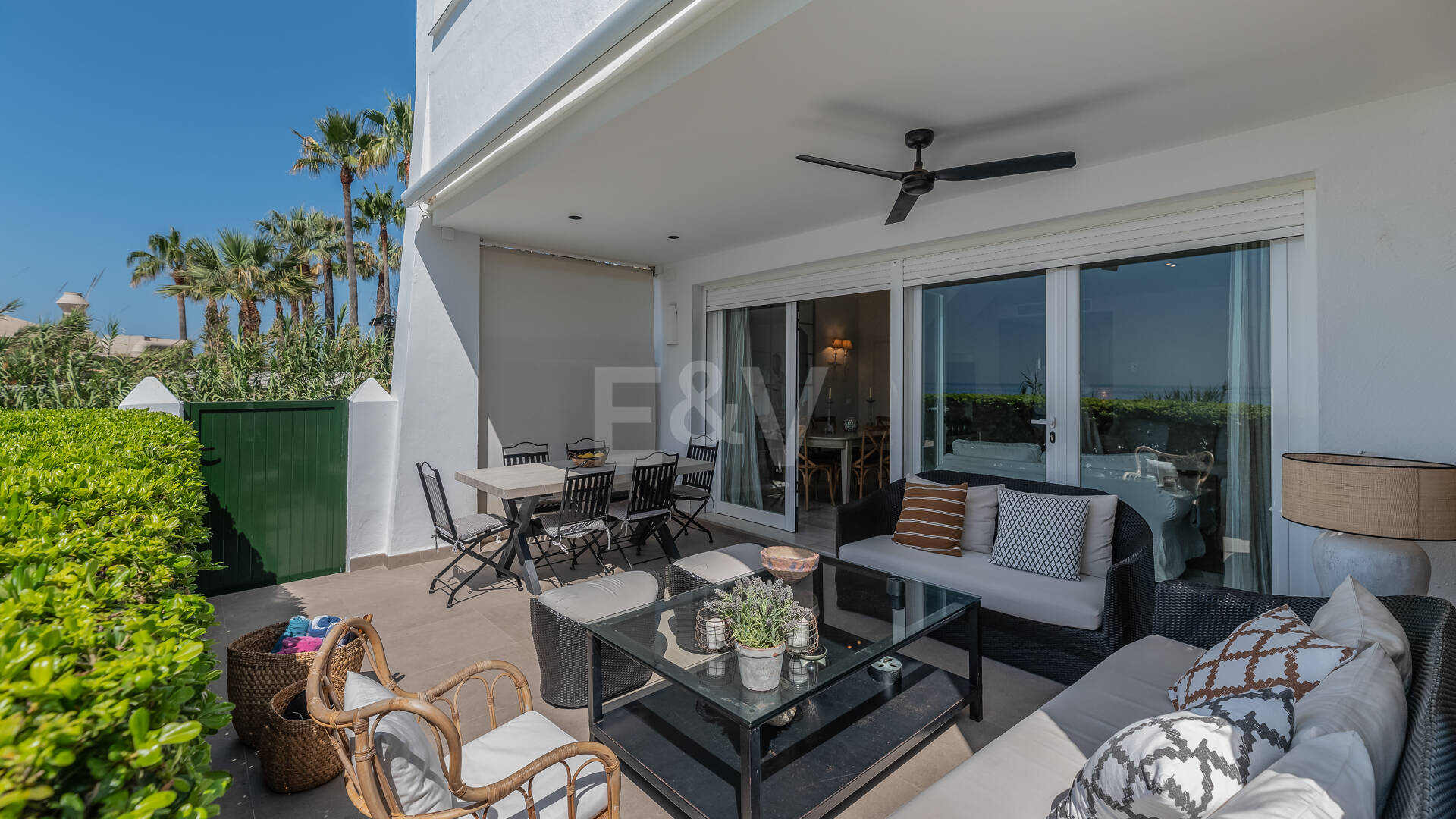 Las Chapas Beach Townhouse med direkt tillgång till havet