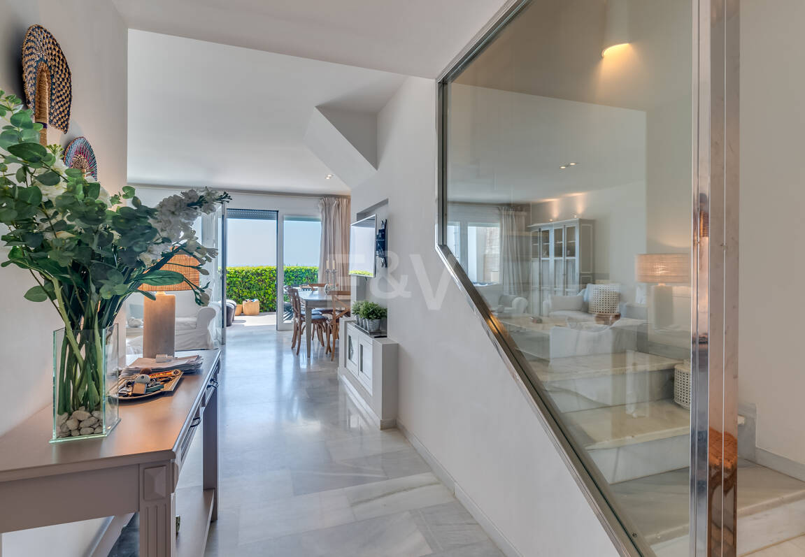 Las Chapas Beach Townhouse med direkt tillgång till havet