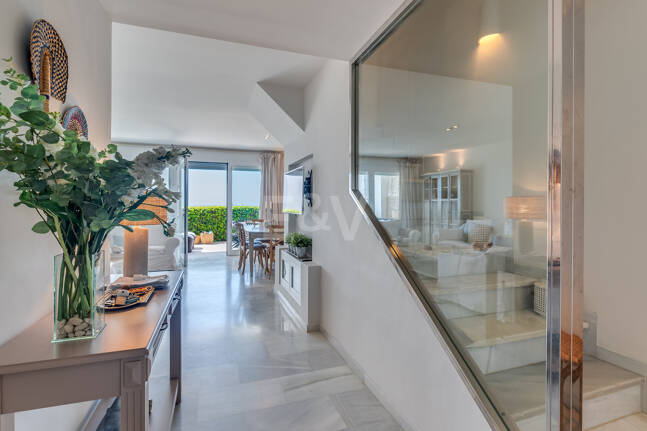 Las Chapas Beach Townhouse med direkt tillgång till havet