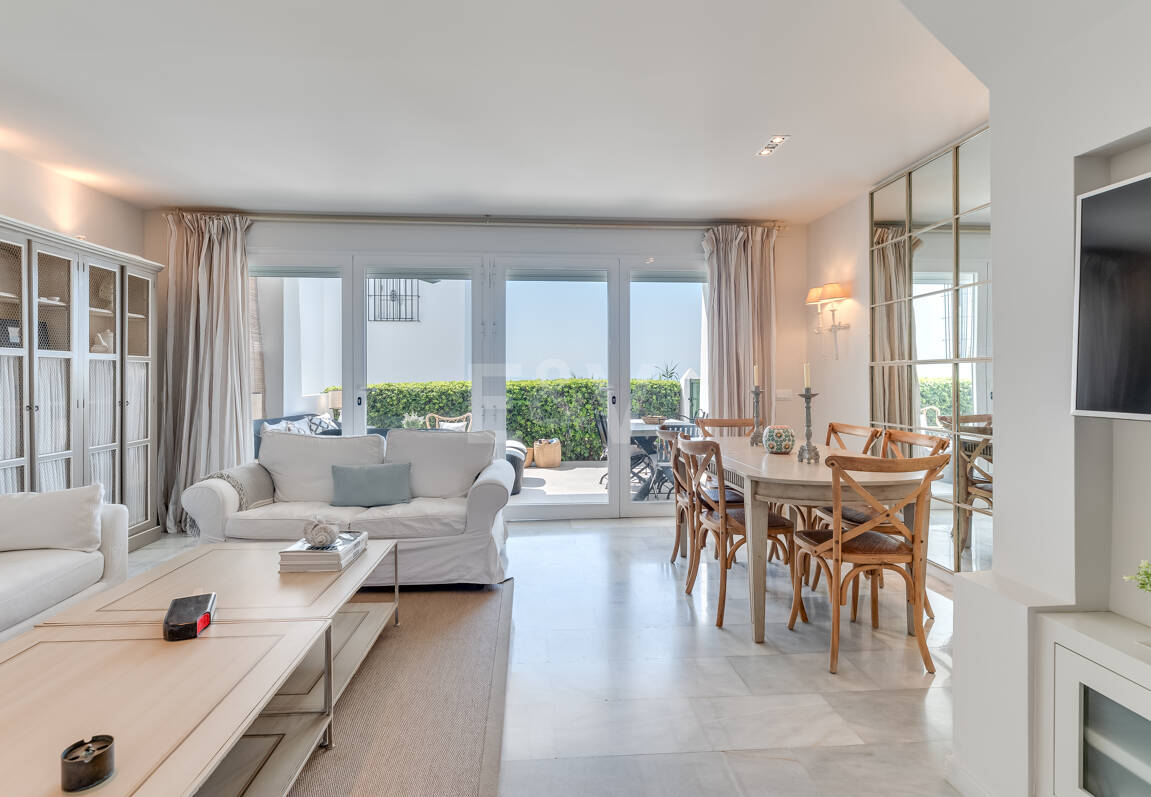 Las Chapas Beach Townhouse med direkt tillgång till havet