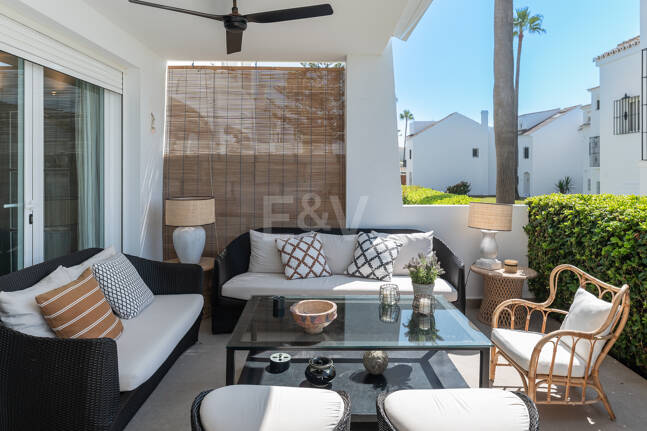 Las Chapas Beach Townhouse med direkt tillgång till havet