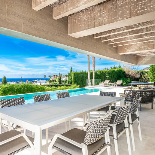 Modern Villa in Los Flamingos Golf with spectacular Sea views right on the golf course