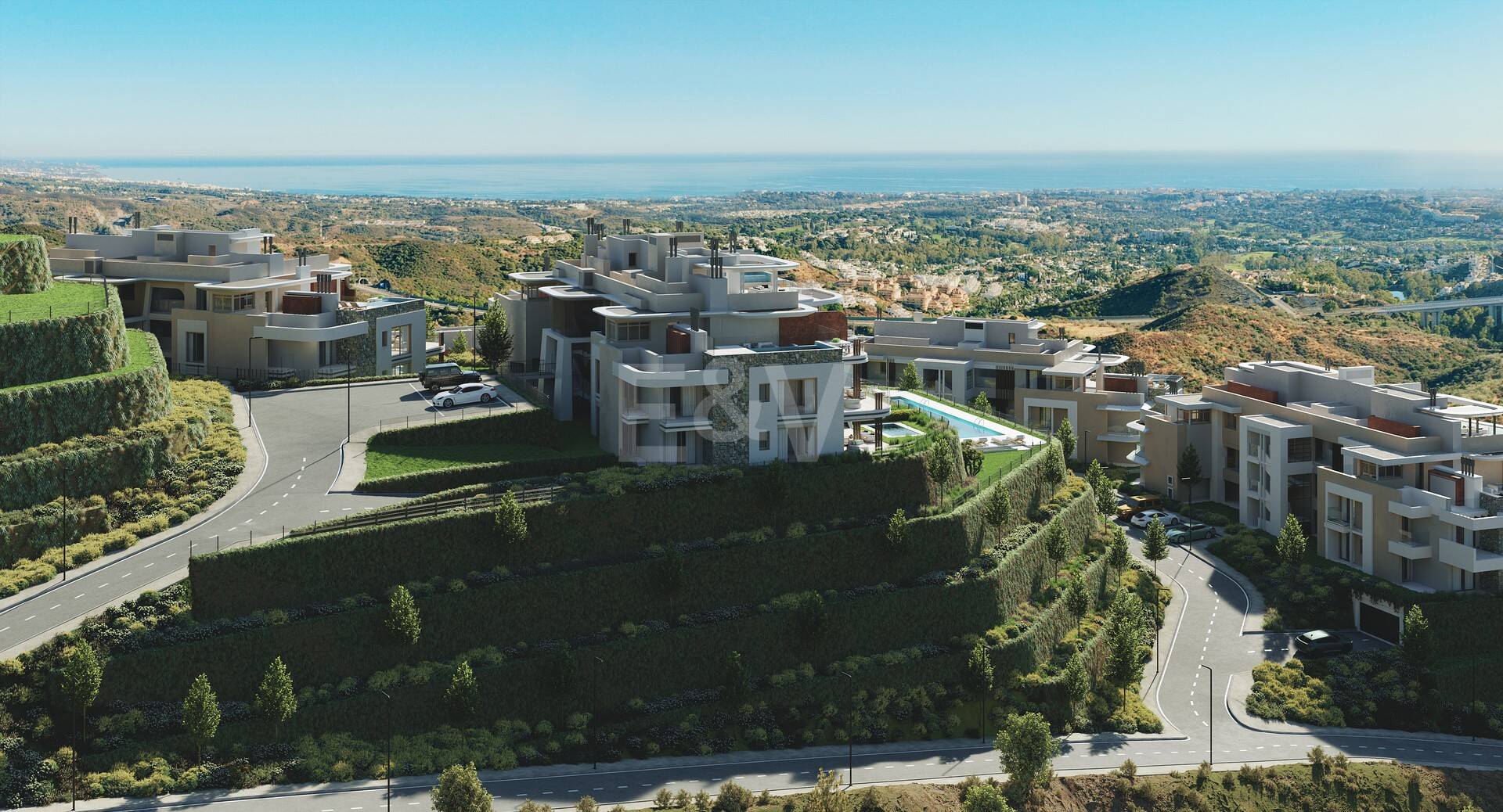 La Quinta, vue panoramique sur la mer dans une nouvelle station de style de vie