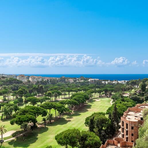 Duplex Penthouse with Stunning Panoramic Sea and Golf Views in the Prestigious Urbanisation Vistagolf