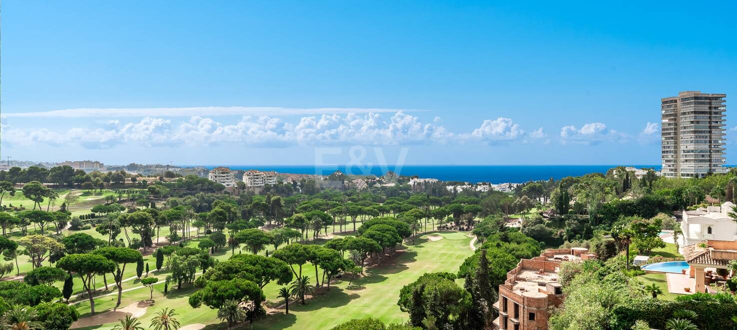 Duplex Penthouse with Stunning Panoramic Sea and Golf Views in the Prestigious Urbanisation Vistagolf