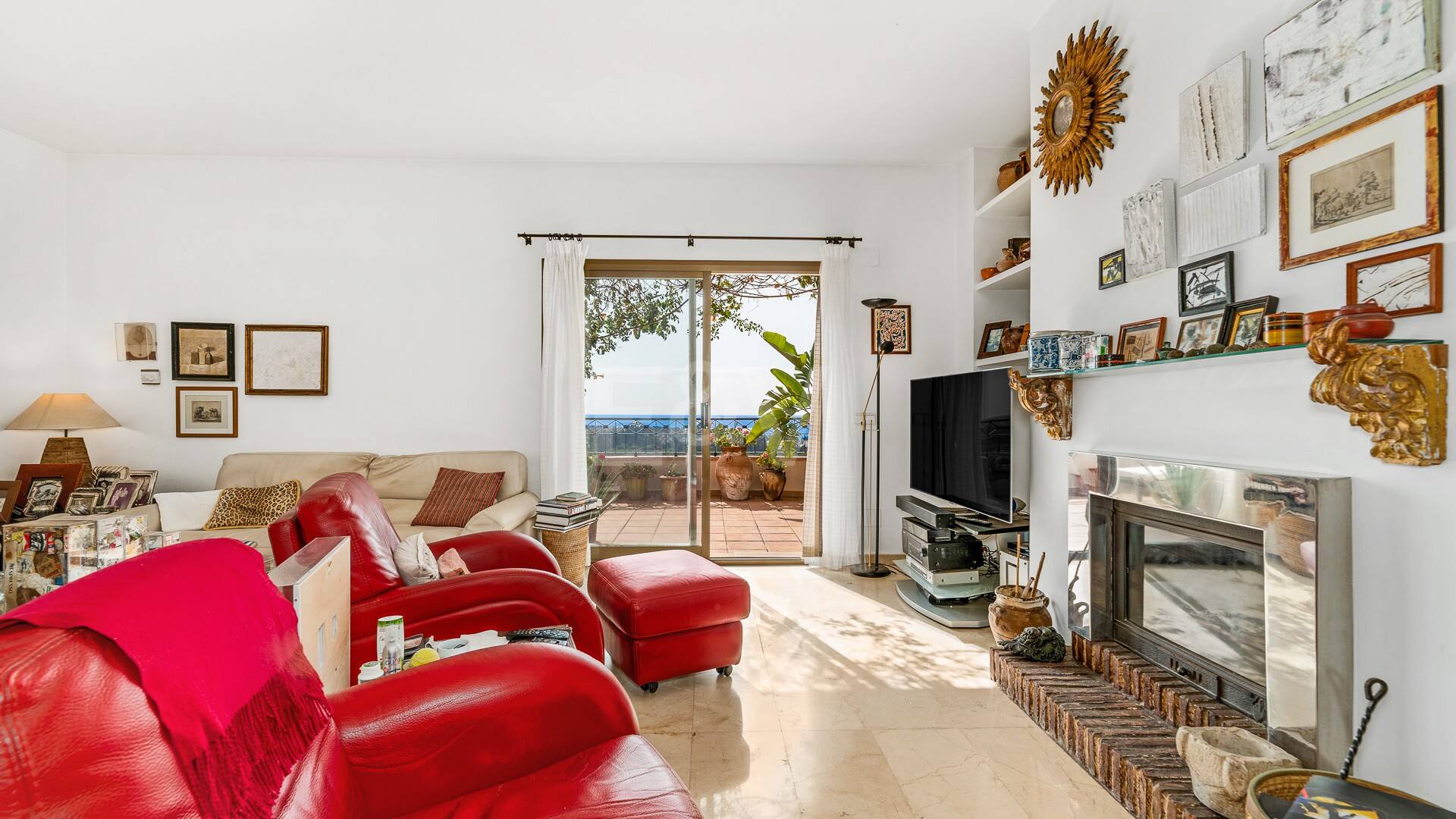 Duplex-Penthouse mit atemberaubendem Panoramablick auf das Meer und den Golfplatz in der prestigeträchtigen Urbanisation Vistagolf