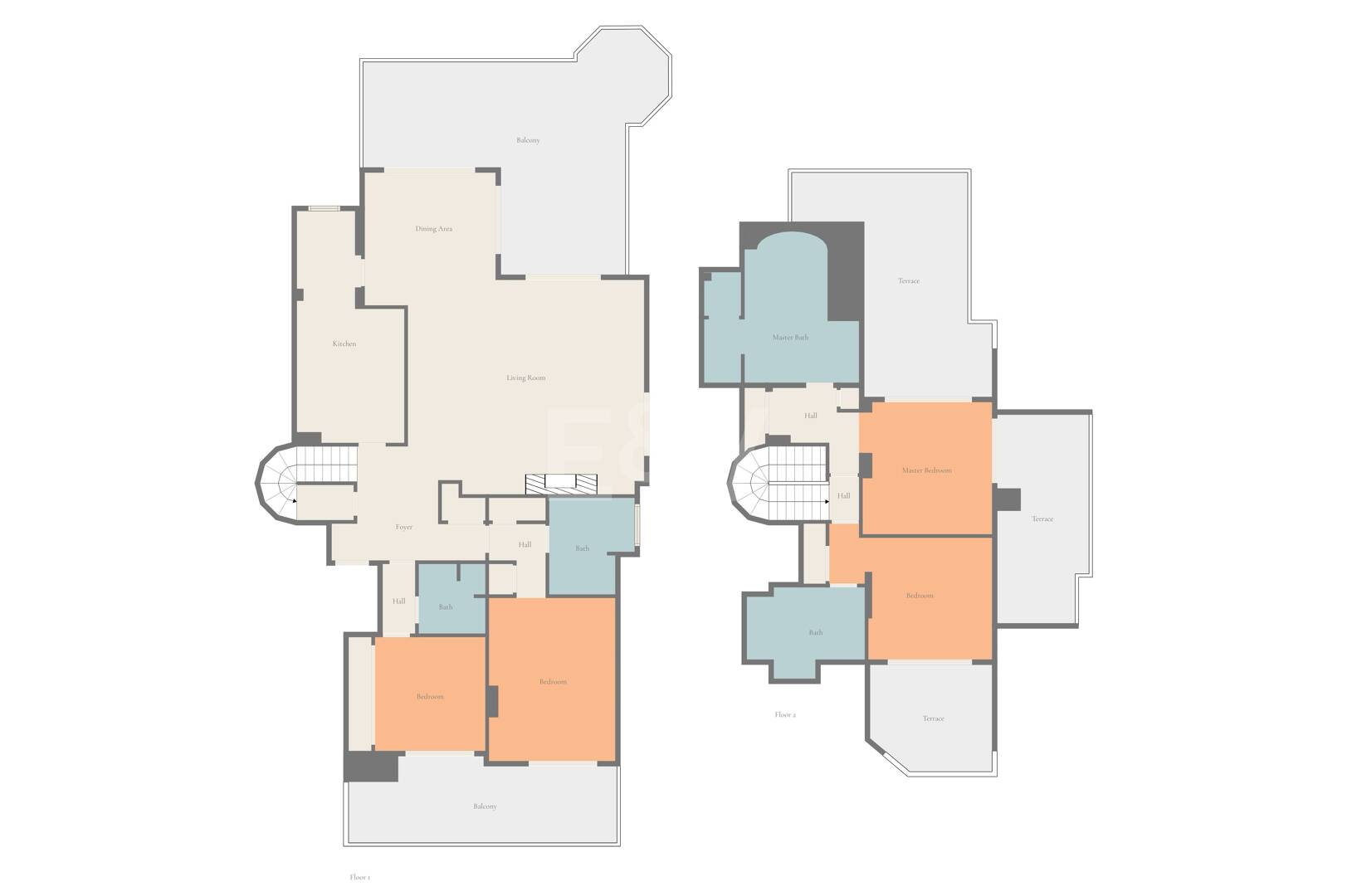 Duplex-Penthouse mit atemberaubendem Panoramablick auf das Meer und den Golfplatz in der prestigeträchtigen Urbanisation Vistagolf
