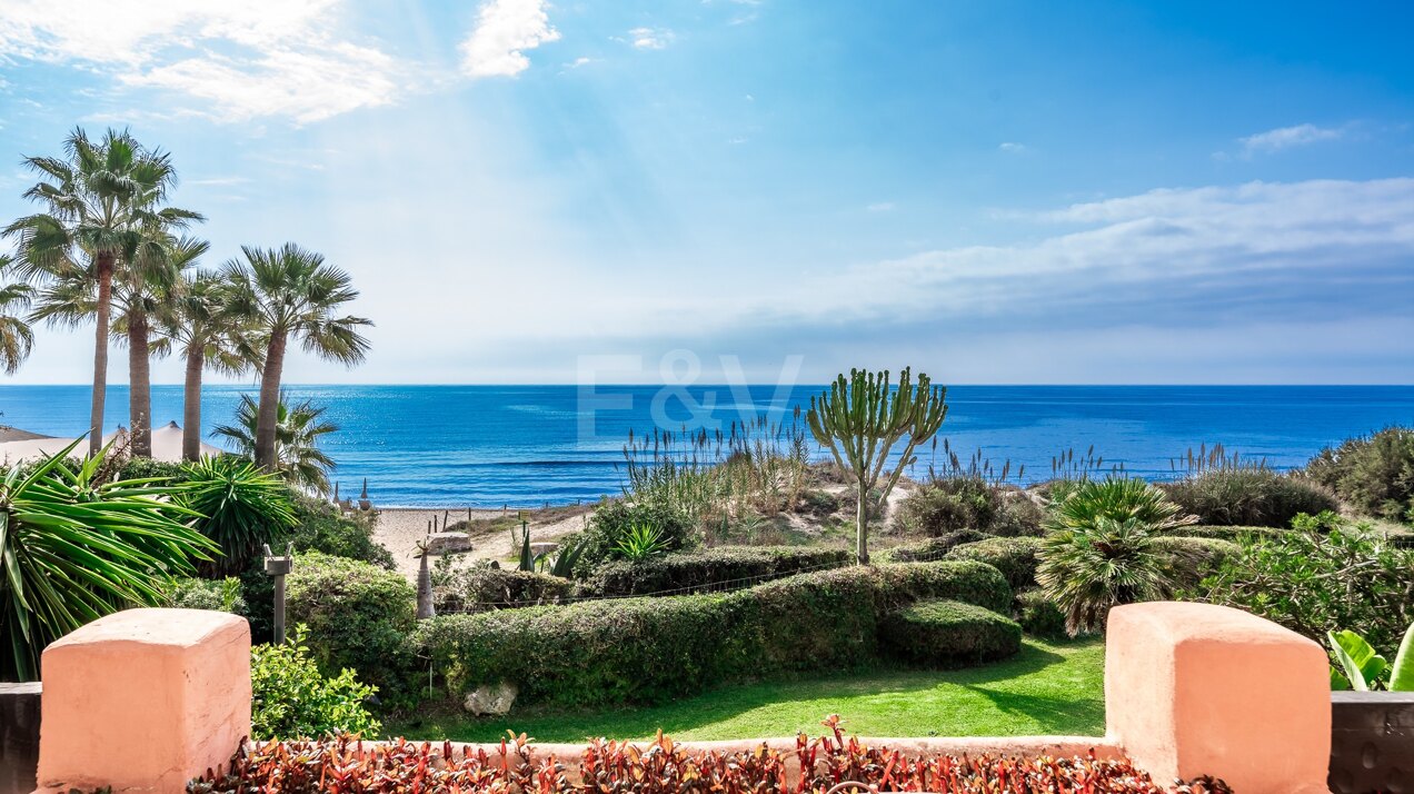 Appartement en première ligne de plage de 3 chambres à Las Chapas Playa