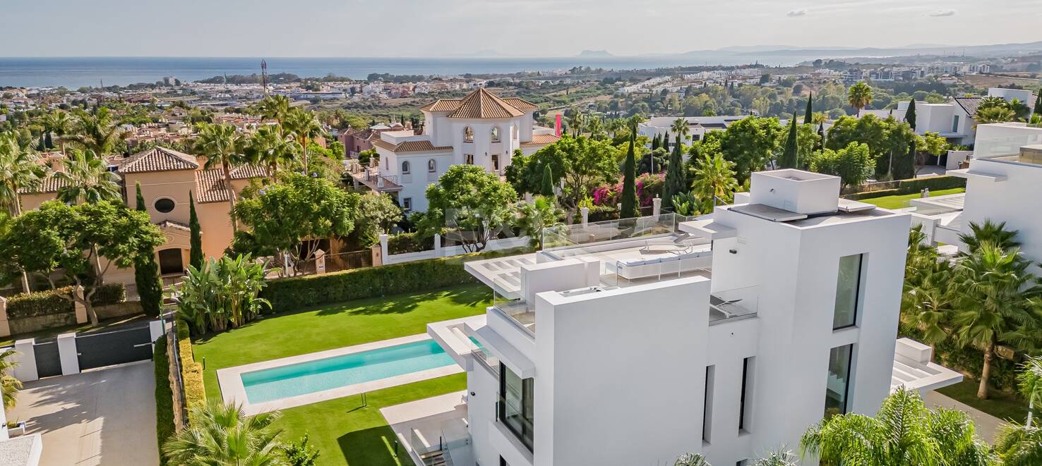 Villa moderne avec vue sur la mer à Los Flamingos Golf