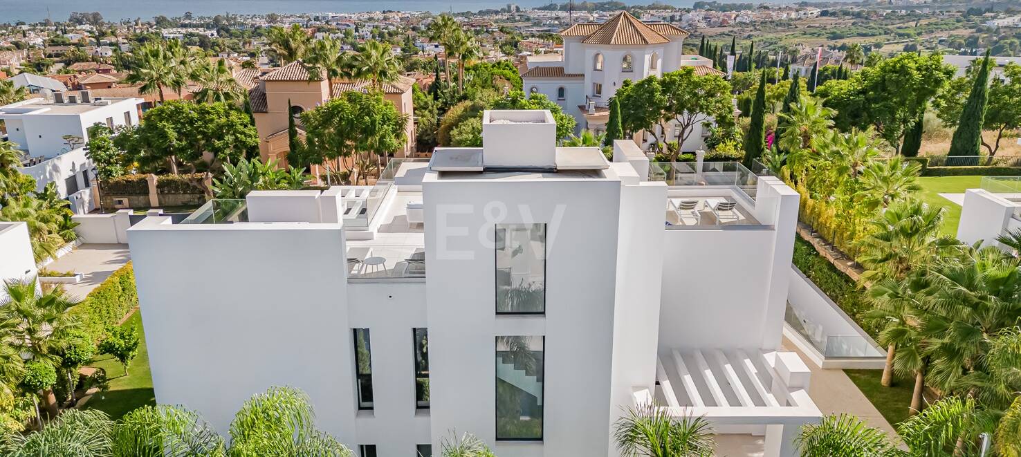 Villa moderne avec vue sur la mer à Los Flamingos Golf