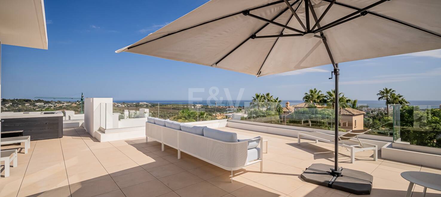 Villa moderne avec vue sur la mer à Los Flamingos Golf