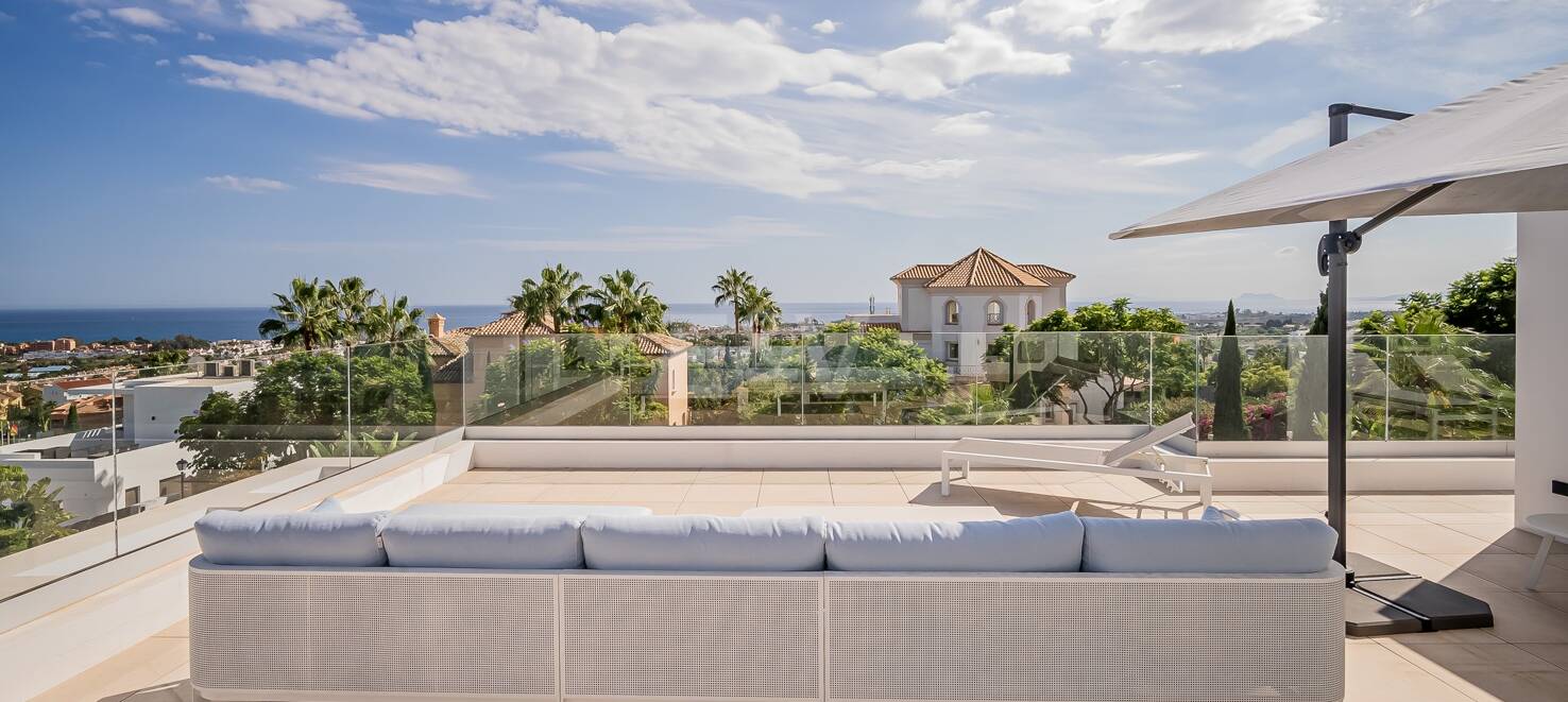 Villa moderne avec vue sur la mer à Los Flamingos Golf