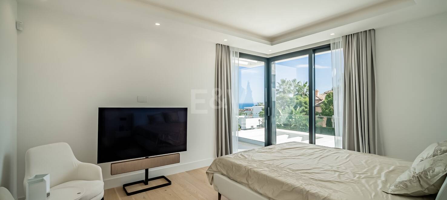 Villa moderne avec vue sur la mer à Los Flamingos Golf