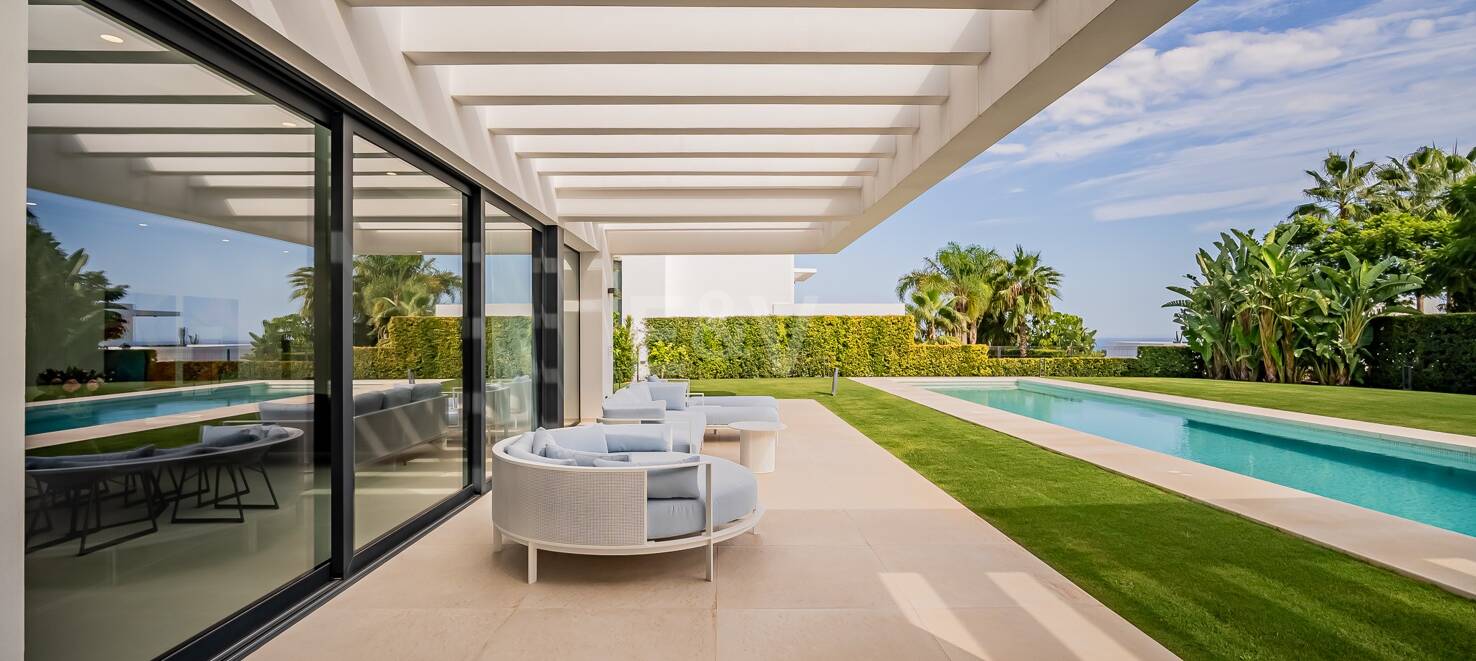 Villa moderne avec vue sur la mer à Los Flamingos Golf