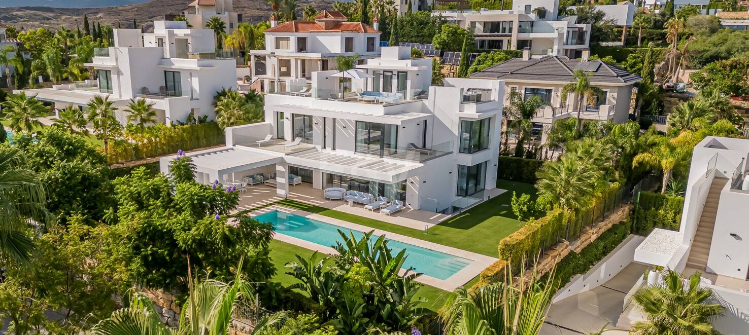 Villa moderne avec vue sur la mer à Los Flamingos Golf