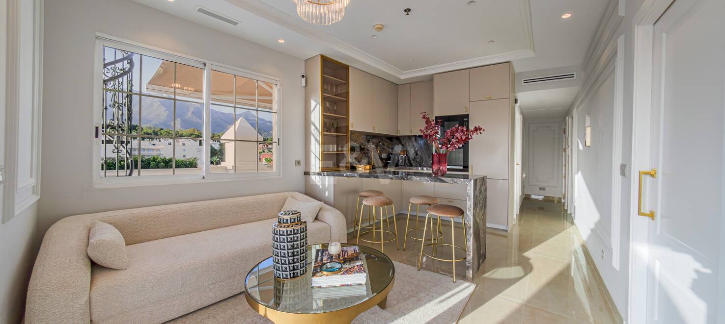 Fullständig renoverad takvåning i Golden Mile Marbella