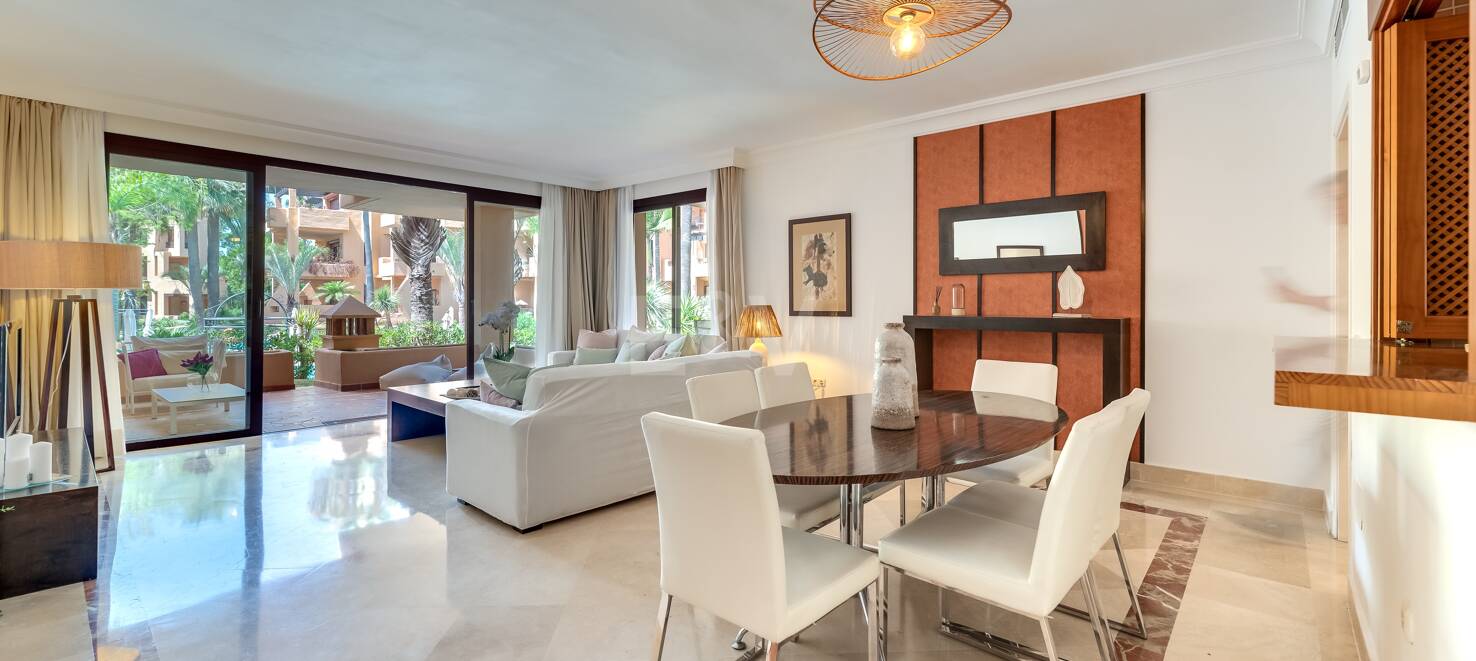 Apartamento en Planta Baja en Primera Línea de Playa en San Pedro