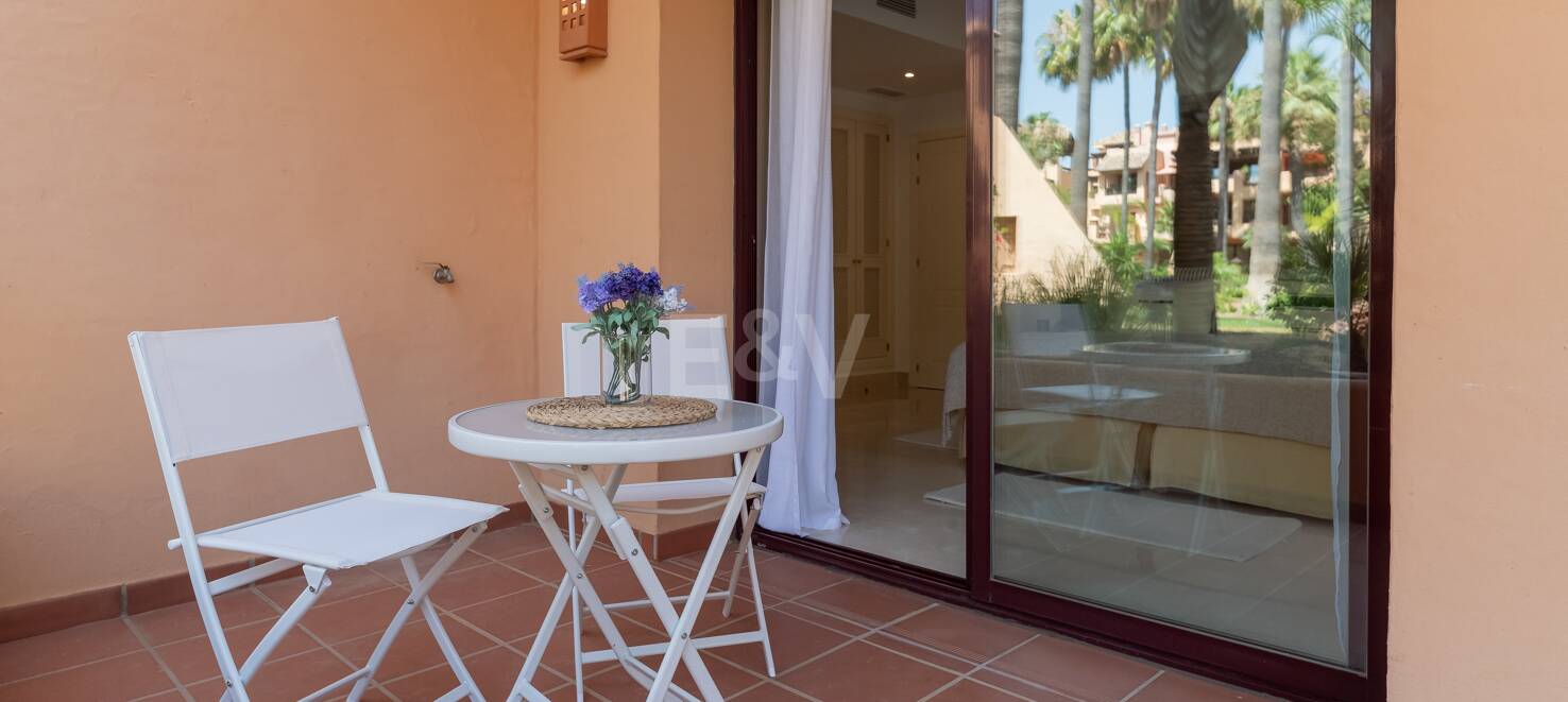Apartamento en Planta Baja en Primera Línea de Playa en San Pedro