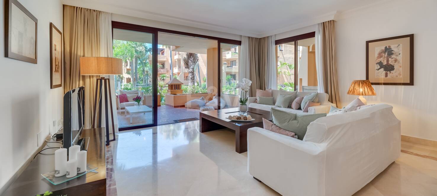 Apartamento en Planta Baja en Primera Línea de Playa en San Pedro