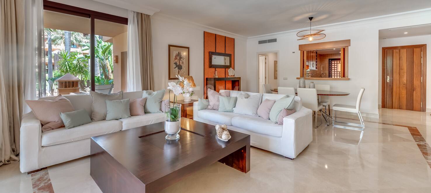 Apartamento en Planta Baja en Primera Línea de Playa en San Pedro