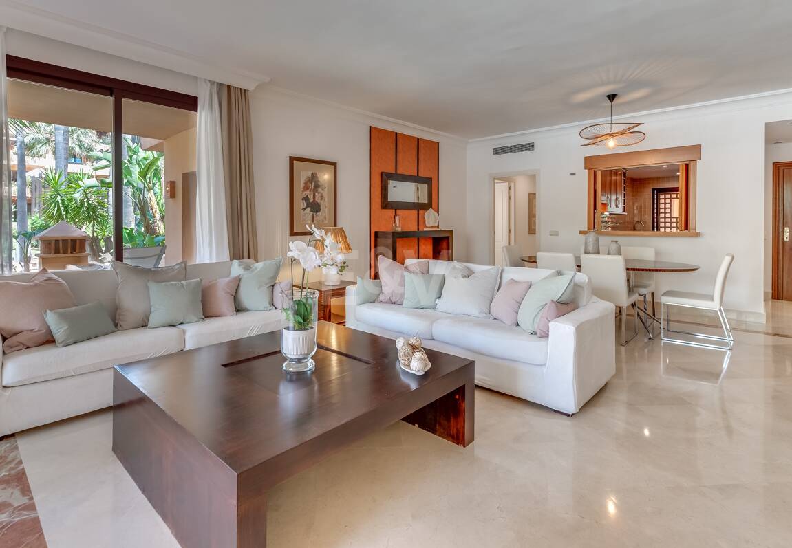 Erdgeschosswohnung in Erster Reihe am Strand von San Pedro