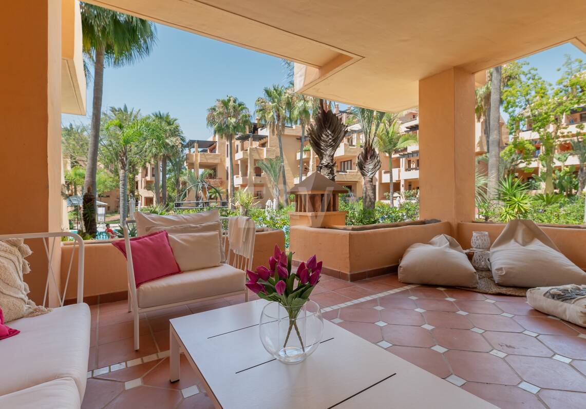 Erdgeschosswohnung in Erster Reihe am Strand von San Pedro