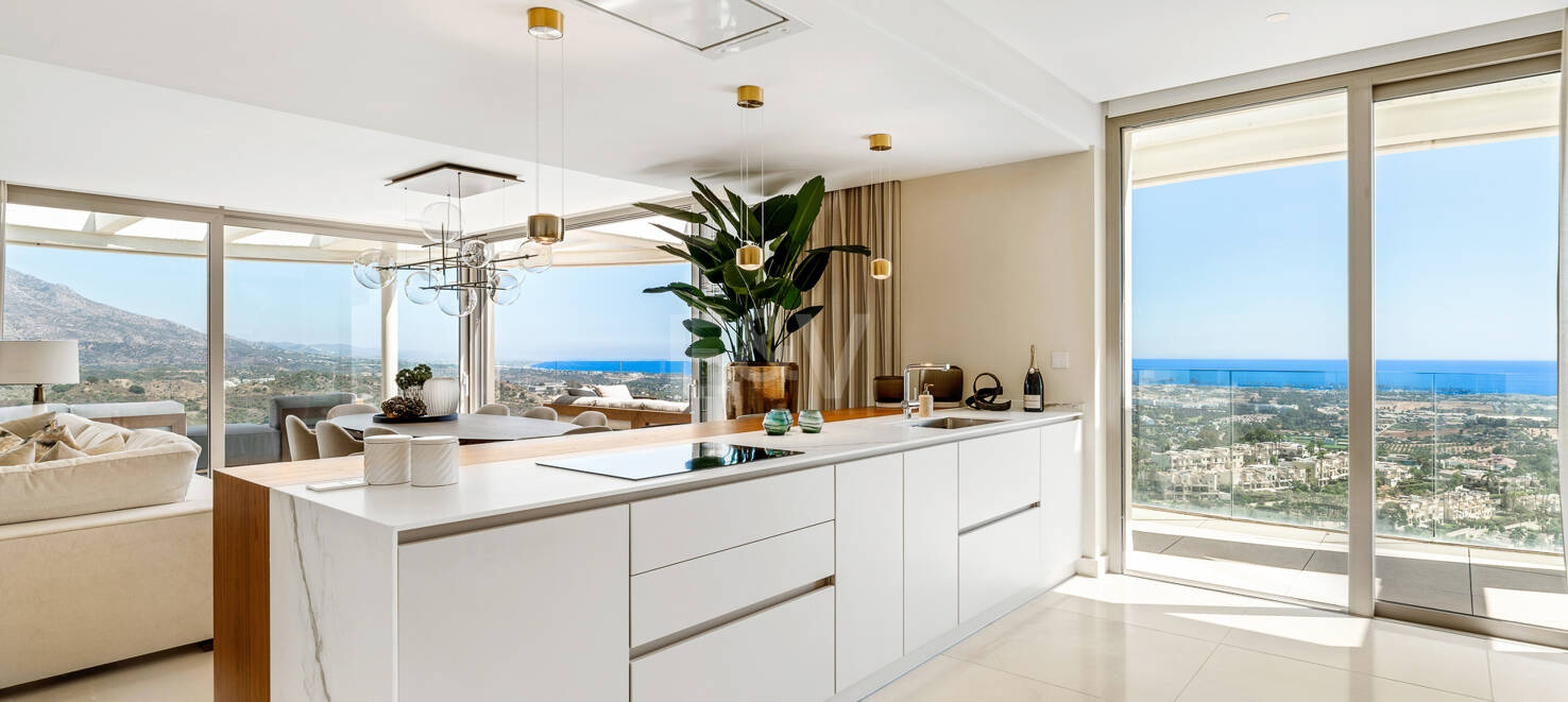 Luxury penthouse with private pool and open sea views