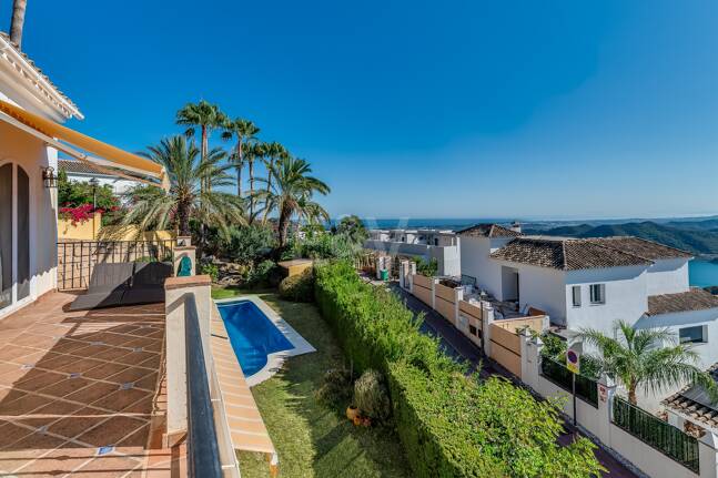 Luksusowa willa w Sierra Blanca Country Club z widokiem na basen i panoramę