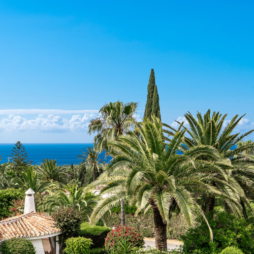 Ibiza-Style Villa i Hacienda Las Chapas med tropisk trädgård