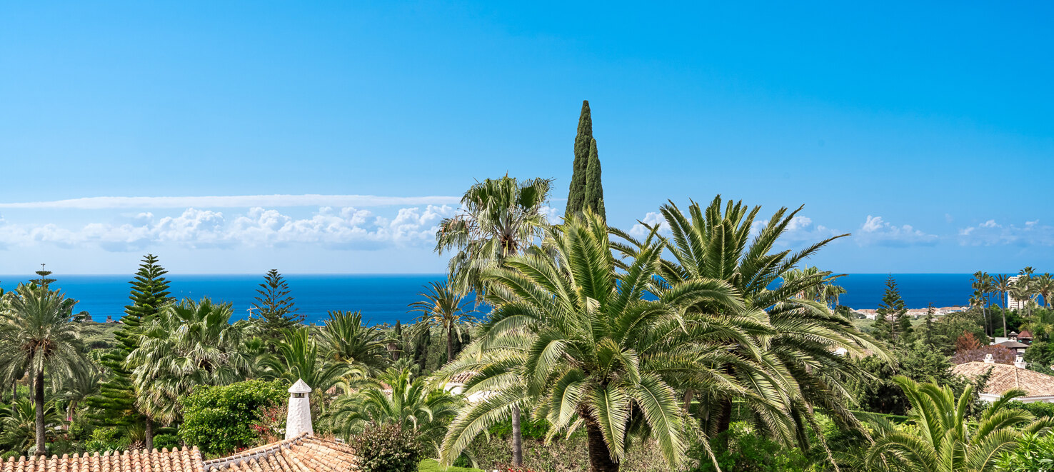 Ibiza-Style Villa i Hacienda Las Chapas med tropisk trädgård