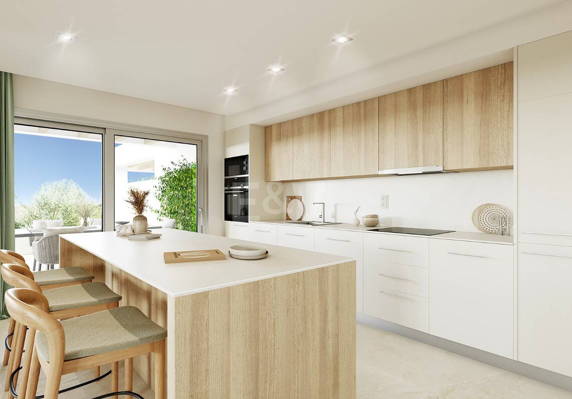 Elegante Apartamento Nuevo en Paraiso Alto con Vistas al Mar y al Golf