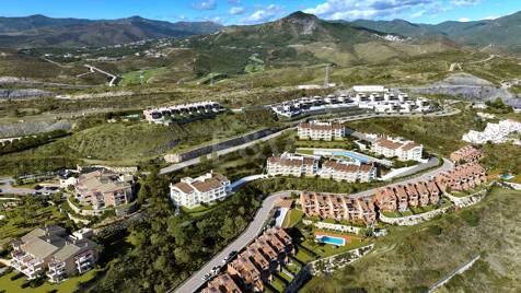 Stylowy nowy apartament w Paraiso Alto z widokiem na morze i Golf