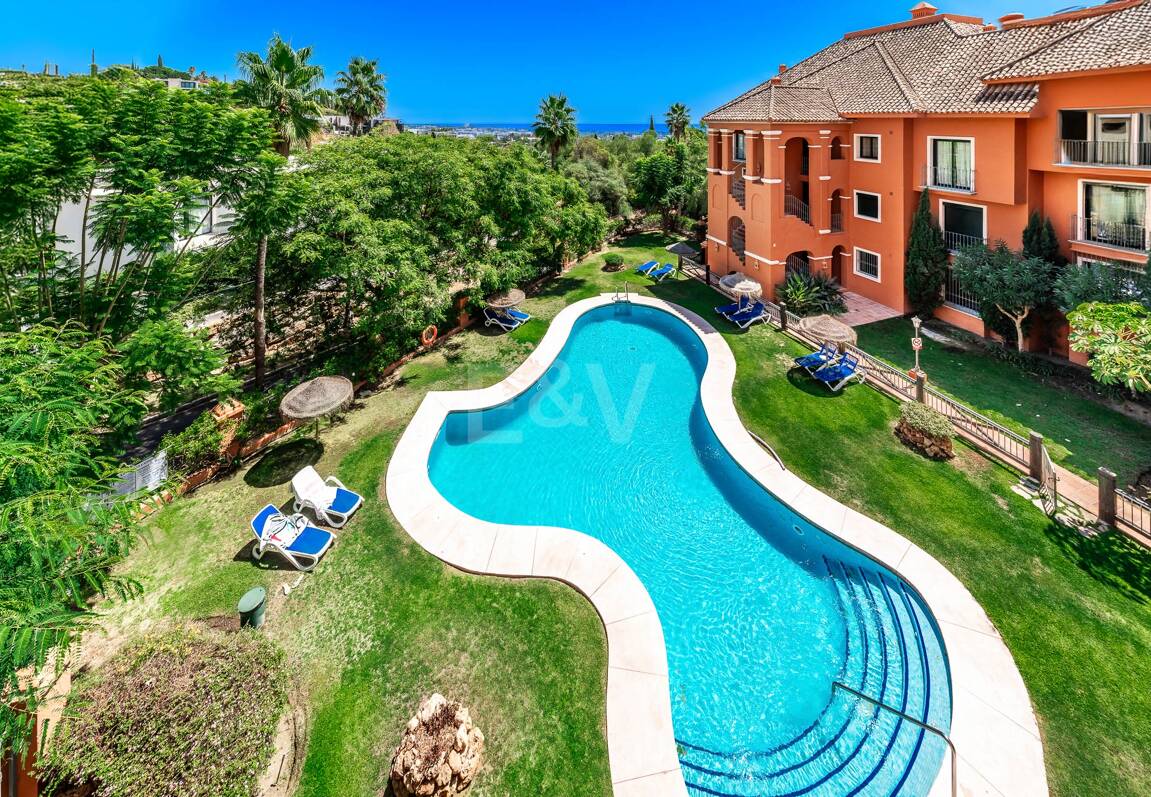 Rymlig lägenhet med havsutsikt i La Quinta Golf Resort