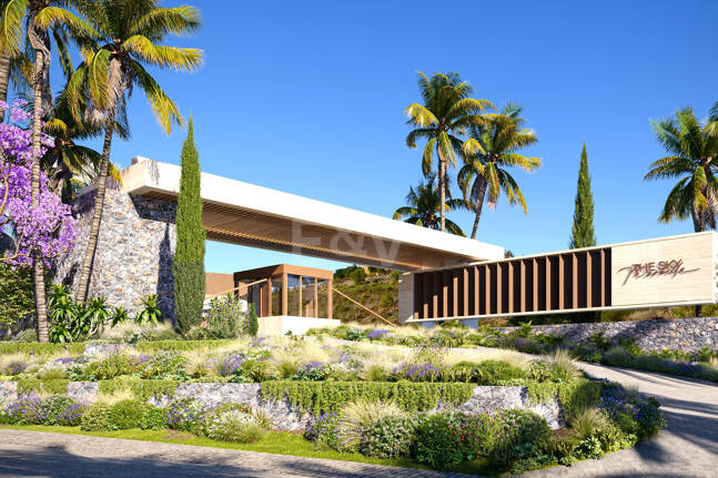 Villa de luxe moderne avec vue panoramique sur la mer dans la communautéated