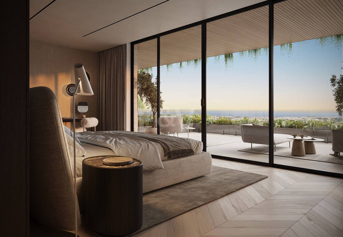 Villa de luxe moderne avec vue panoramique sur la mer dans la communautéated