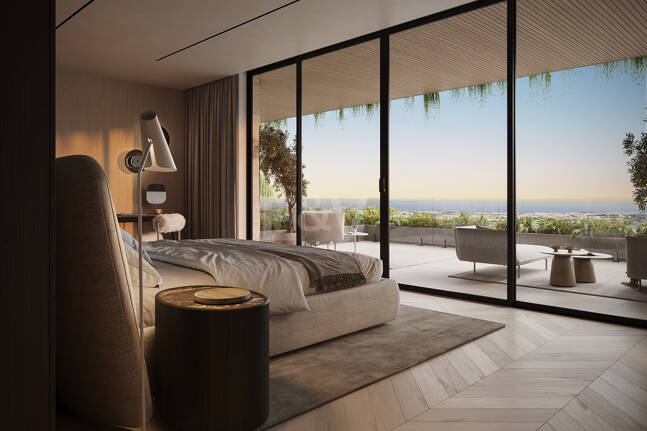 Villa de luxe moderne avec vue panoramique sur la mer dans la communautéated