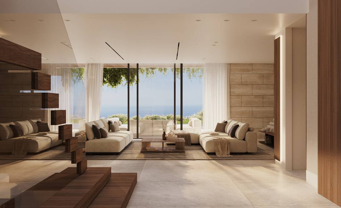 Modern Luxury Villa with Panoramic Sea Views in Gated Community