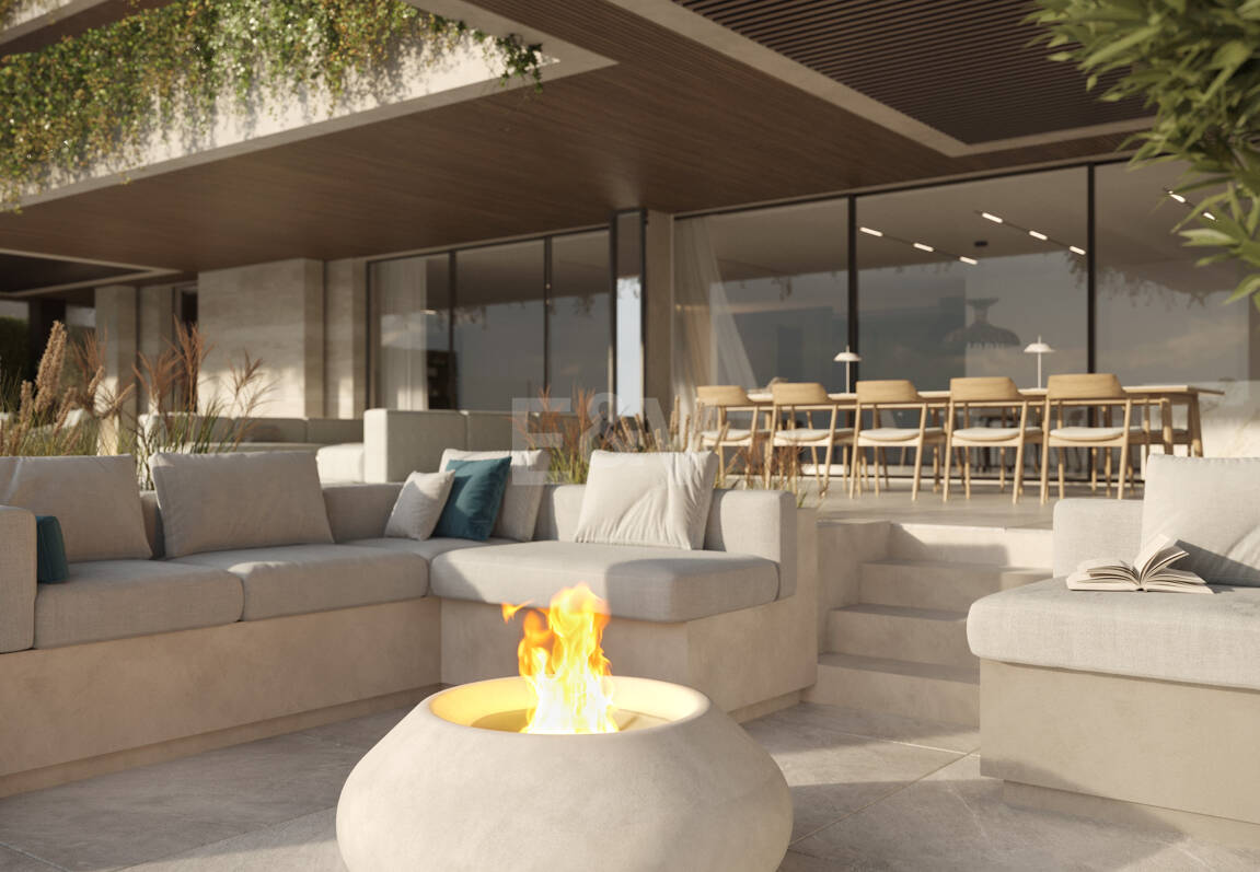 Villa de luxe moderne avec vue panoramique sur la mer dans la communautéated