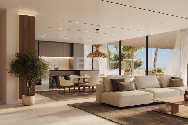 Villa de luxe moderne avec vue panoramique sur la mer dans la communautéated