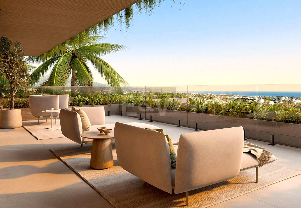 Villa de luxe moderne avec vue panoramique sur la mer dans la communautéated