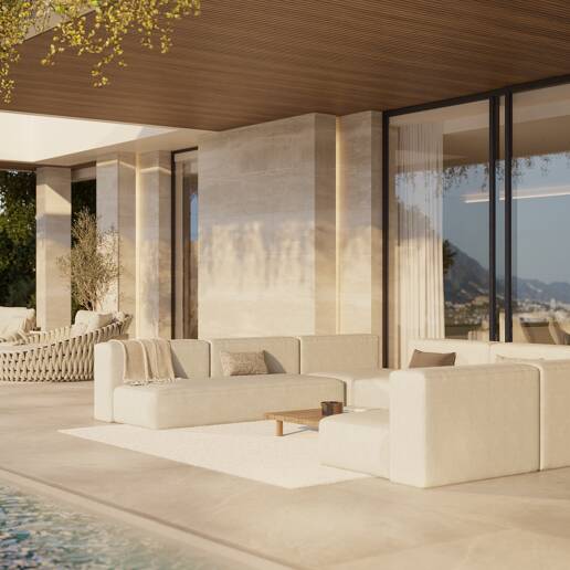Modern lyx Villa med panoramautsikt över havet i Gated Community