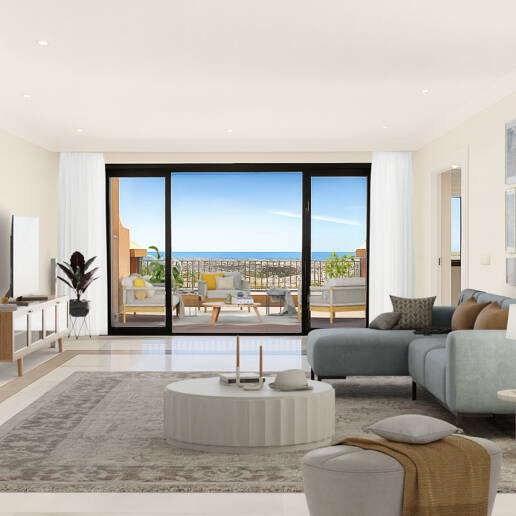 Duplex i La Quinta med fantastisk utsikt och närliggande golfbanor