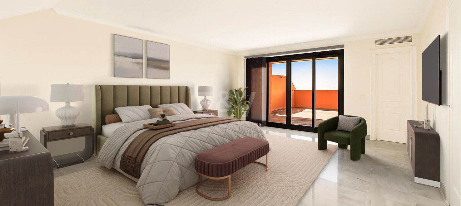 Duplex i La Quinta med fantastisk utsikt och närliggande golfbanor