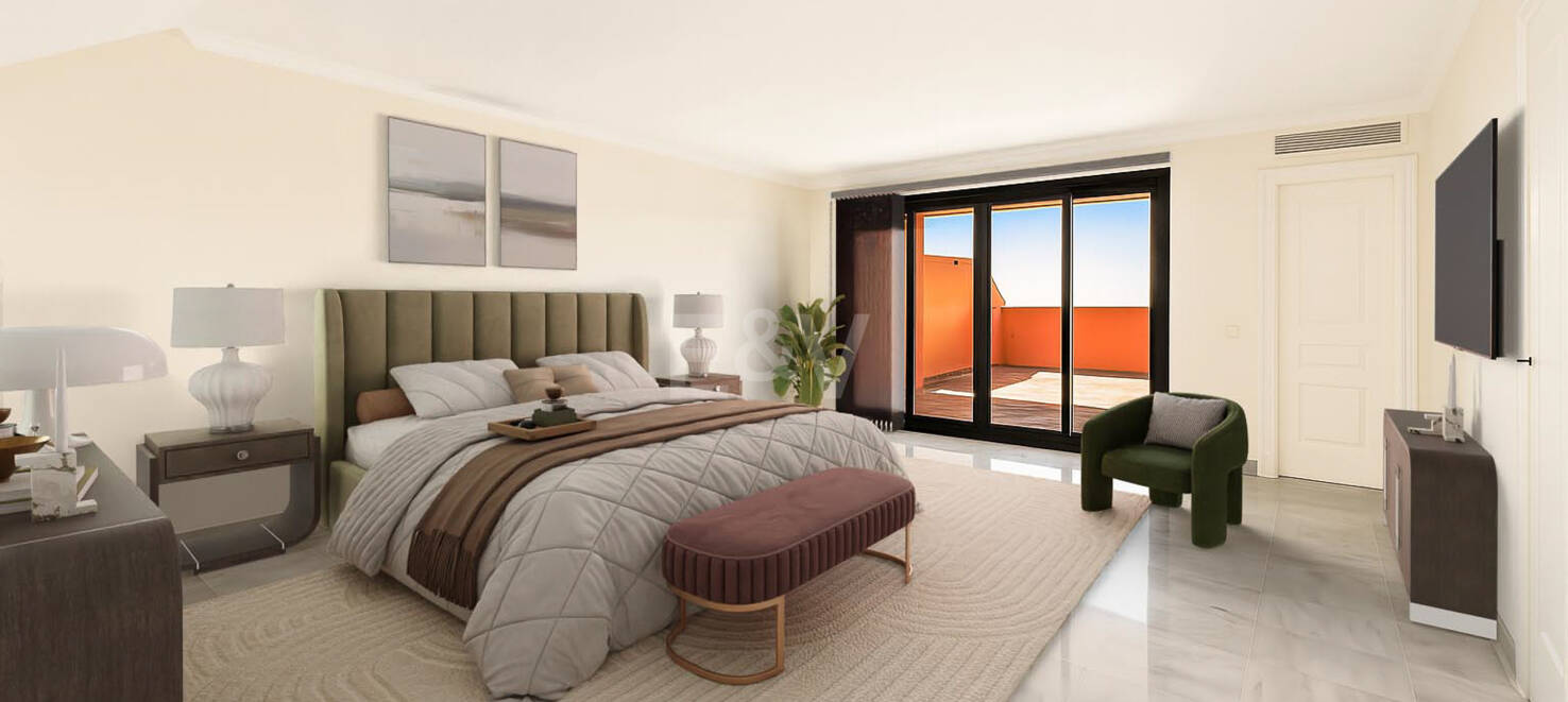 Duplex i La Quinta med fantastisk utsikt och närliggande golfbanor