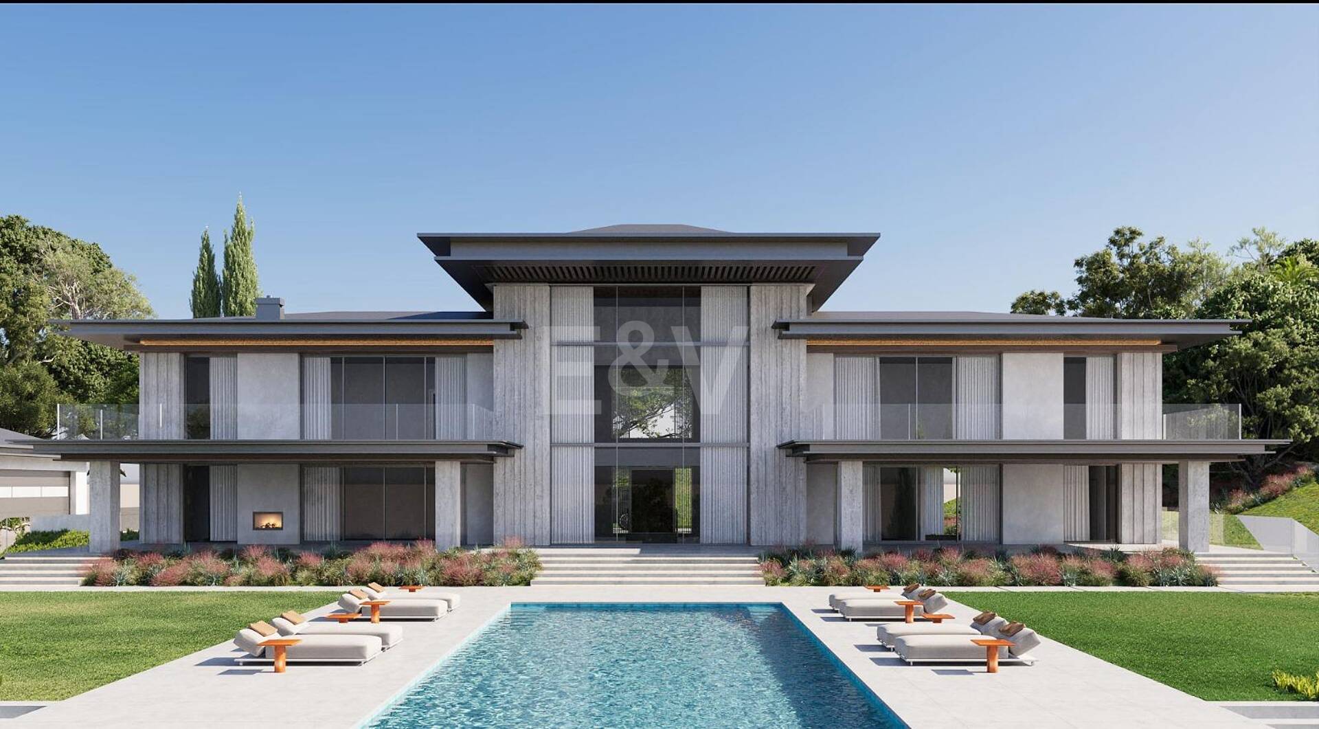 Front Line Golf Plot w Gated Community Los Flamingos Golf