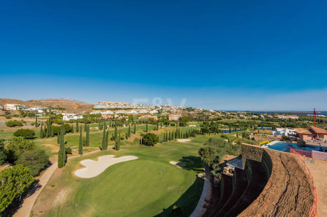 Front Line Golf Plot w Gated Community Los Flamingos Golf