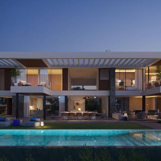Signatur villa projekt i en exklusiv gated community