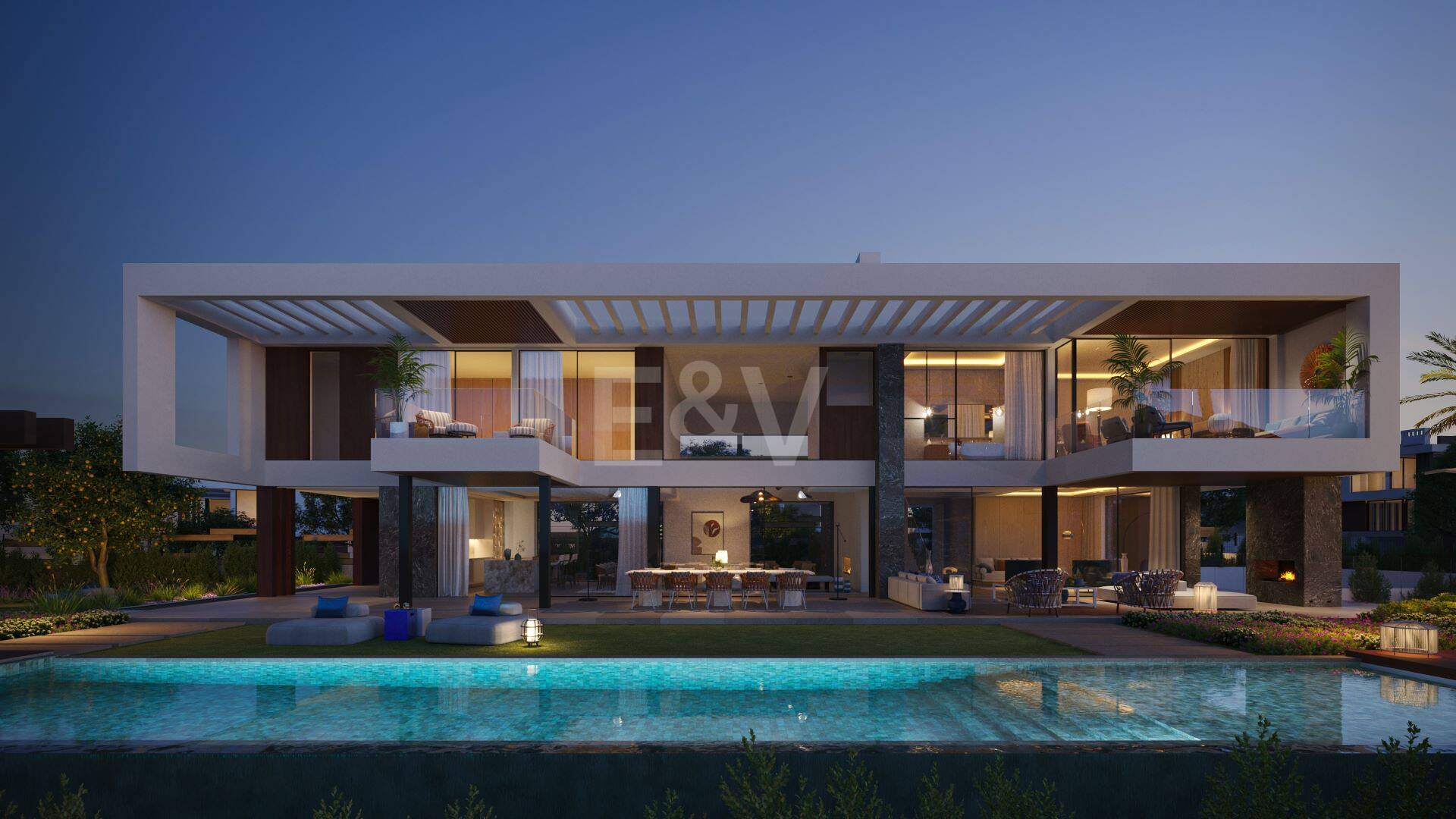 Proyecto de villa exclusiva en una comunidad cerrada