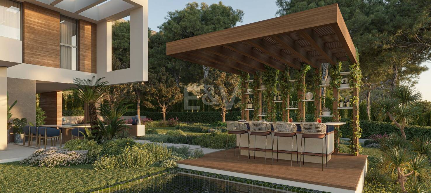 Signatur villa projekt i en exklusiv gated community