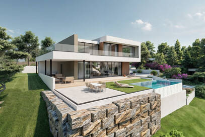 Plot med bygglicens och havsutsikt i Elviria